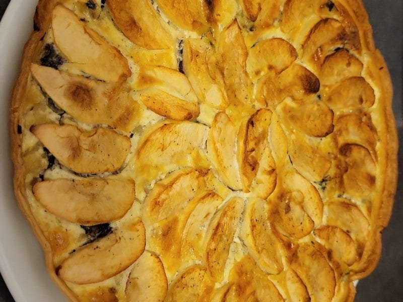 Cliquez pour zoomer ! Tarte au boudin noir et aux pommes Thermomix par adrianette07