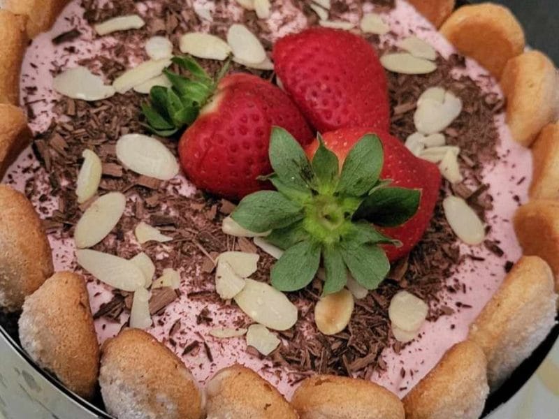 Cliquez pour zoomer ! Charlotte poire chocolat Thermomix par adrianette07