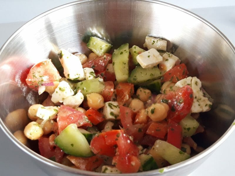 Cliquez pour zoomer ! Salade de pois chiches Thermomix par Flyangel57