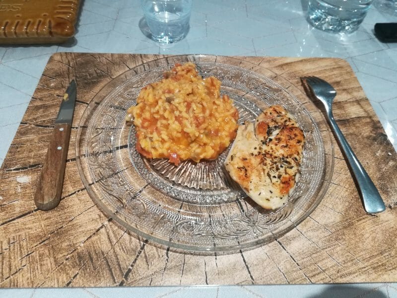 Cliquez pour zoomer ! Risotto au chorizo Thermomix par Perrine_1985