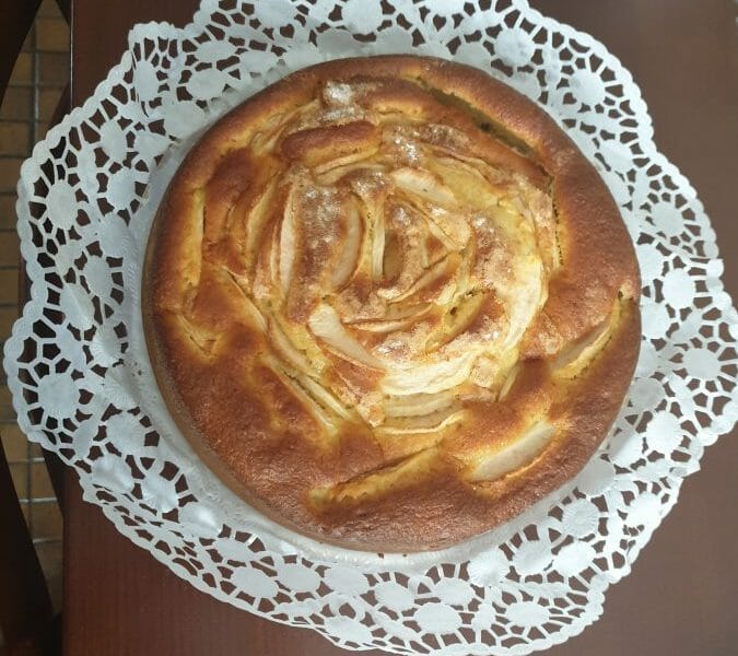 Cliquez pour zoomer ! Gâteau aux pommes et mascarpone Thermomix par Maria