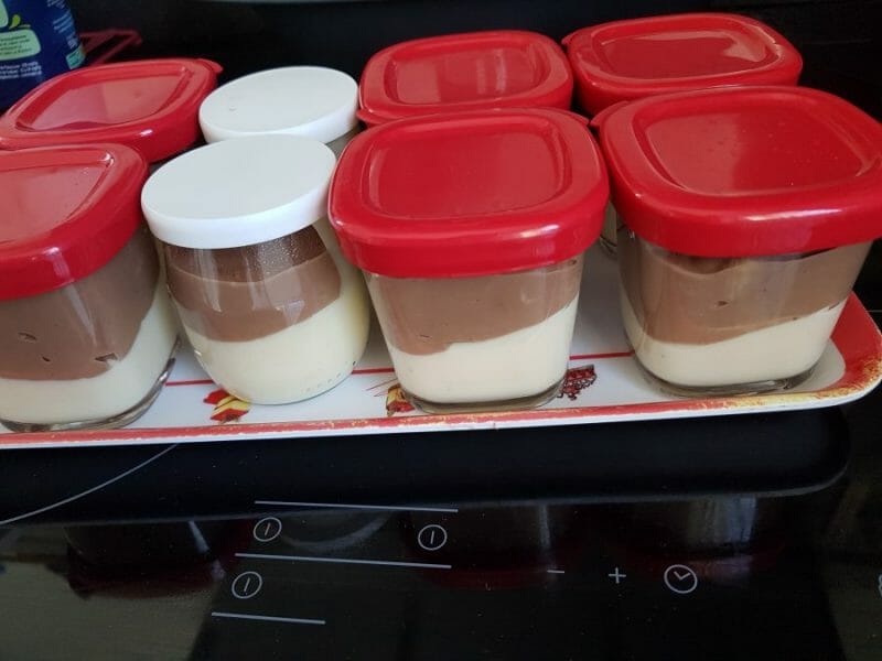 Cliquez pour zoomer ! Crème dessert au deux saveurs Thermomix par Domidigne