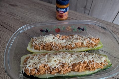 Cliquez pour zoomer ! Courgettes farcies au thon Thermomix par Sabeen67