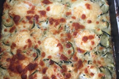 Cliquez pour zoomer ! Gratin de courgettes au chèvre au Thermomix
