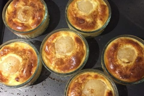 Cliquez pour zoomer ! Petits flans à la poire au Thermomix