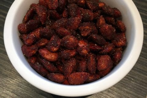 Cliquez pour zoomer ! Amandes grillées à la cannelle et au miel au Thermomix