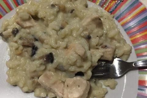 Cliquez pour zoomer ! Risotto poulet et champignons au Thermomix