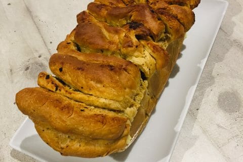 Cliquez pour zoomer ! Pain à l’ail, persil et mozzarella Thermomix par Bhettyna