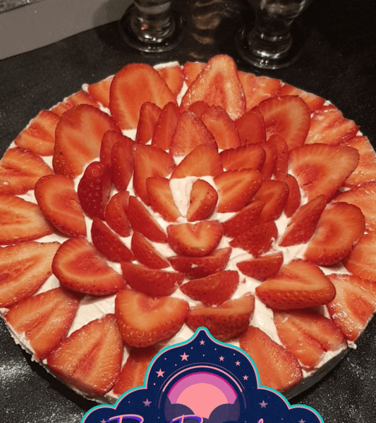 Cliquez pour zoomer ! Tarte aux fraises sans cuisson Thermomix par Kenzamoh