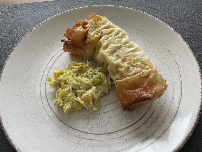 Cliquez pour zoomer ! Brick de saumon et poireaux Thermomix par laure_432