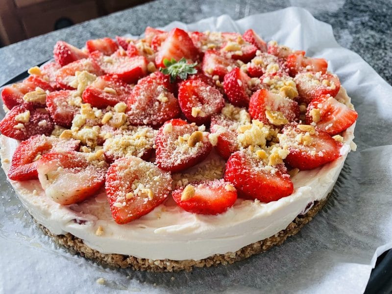 Cliquez pour zoomer ! Tarte aux fraises sans cuisson Thermomix par laure_432
