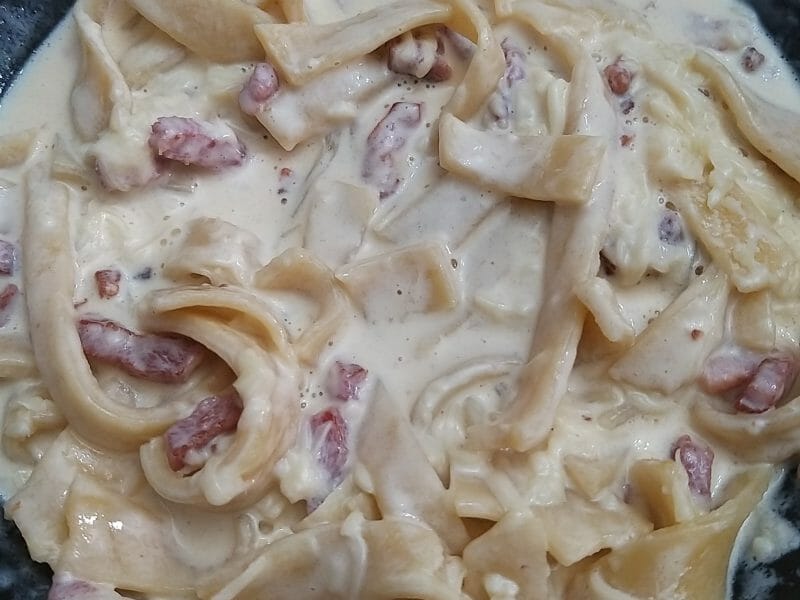 Cliquez pour zoomer ! Pâtes carbonara Thermomix par Bev42