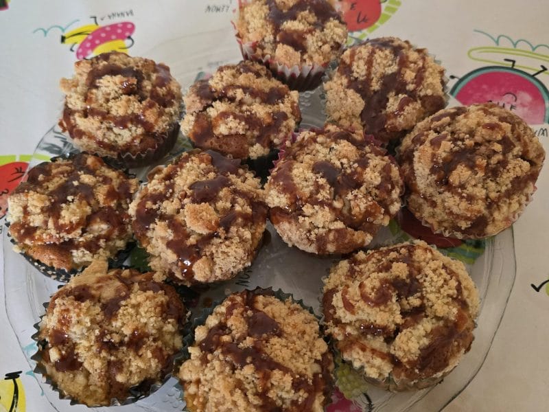 Cliquez pour zoomer ! Muffins aux pommes façon crumble Thermomix par Patlb
