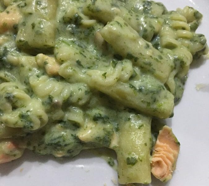 Cliquez pour zoomer ! One pot pasta – épinards et saumon fumé Thermomix par Anissa.l