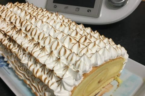 Cliquez pour zoomer ! Bûche au citron meringuée au Thermomix