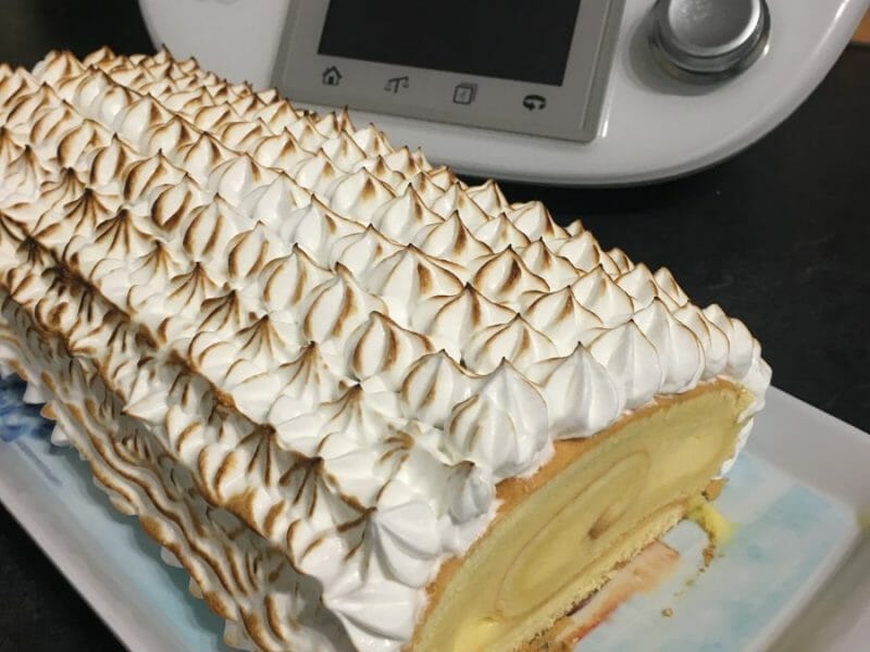Cliquez pour zoomer ! Bûche au citron meringuée Thermomix par Freemouse