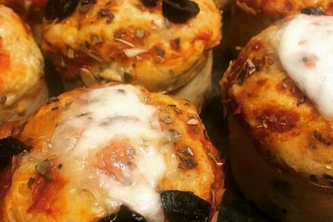 Cliquez pour zoomer ! Muffins salés façon pizza au Thermomix