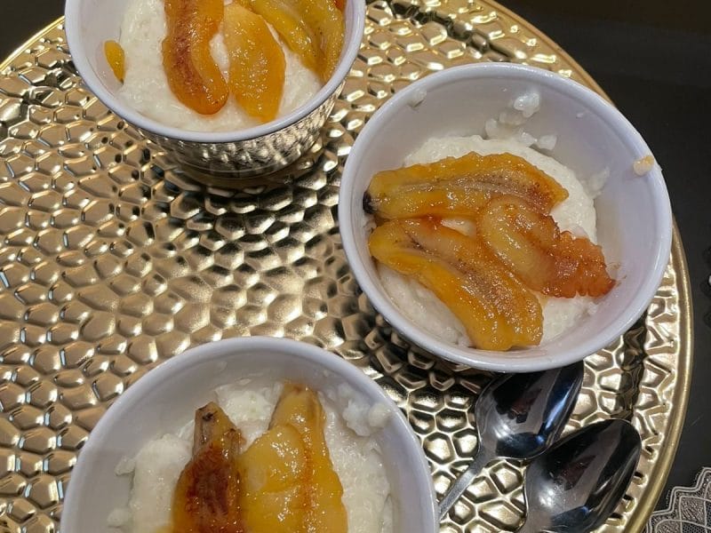 Cliquez pour zoomer ! Riz au lait de coco et bananes caramélisées Thermomix par doratheexplora
