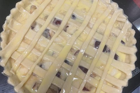 Cliquez pour zoomer ! Tarte aux prunes et poires Thermomix par doratheexplora