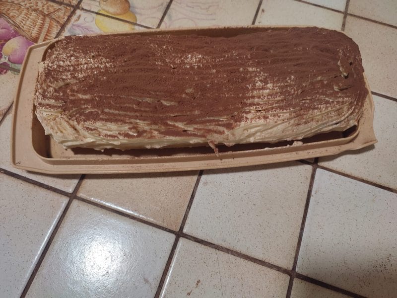 Cliquez pour zoomer ! Bûche Tiramisu Thermomix par Ghislaine23