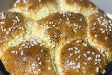 Cliquez pour zoomer ! Brioche tressée à la mie filante Thermomix par clemence_332