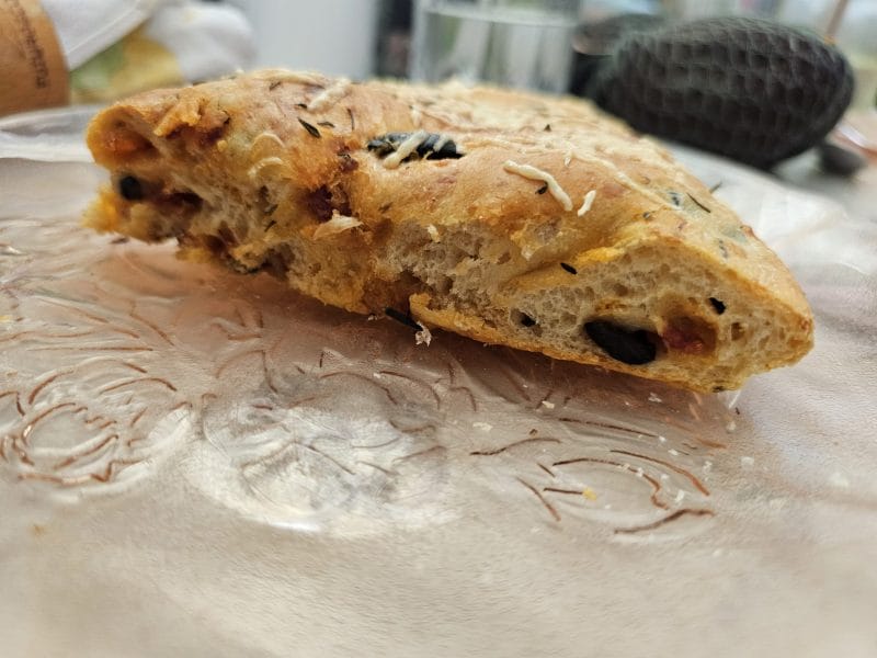 Cliquez pour zoomer ! Fougasse olives et lardons Thermomix par Muryel13