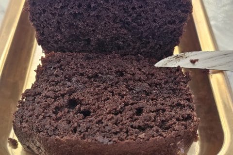 Cliquez pour zoomer ! Cake au chocolat et à la banane Thermomix par Muryel13