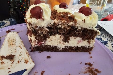 Cliquez pour zoomer ! Bûche forêt noire Thermomix par Muryel13