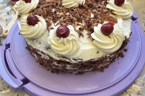 Cliquez pour zoomer ! Bûche forêt noire Thermomix par Muryel13