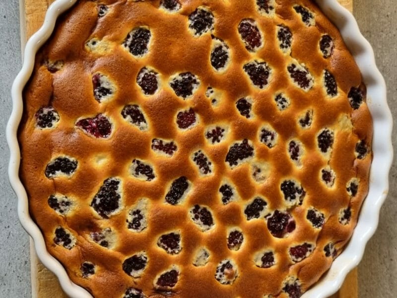Cliquez pour zoomer ! Clafoutis aux mûres sauvages Thermomix par NadegeWadoux