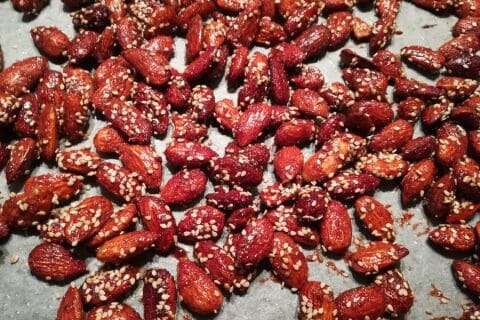Cliquez pour zoomer ! Amandes grillées à la cannelle et au miel Thermomix par Pascale