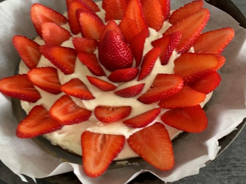 Cliquez pour zoomer ! Tarte aux fraises sans cuisson Thermomix par Kelies