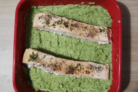 Cliquez pour zoomer ! Saumon sur purée de brocolis Thermomix par Melanie