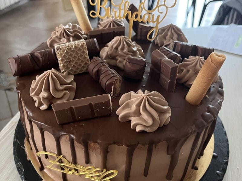 Cliquez pour zoomer ! Layer cake Kinder Bueno Thermomix par sebetcece