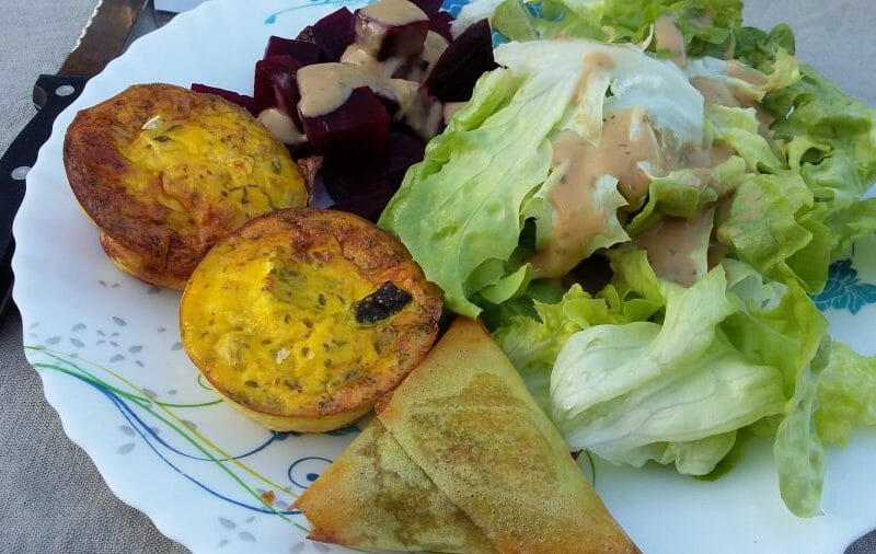Cliquez pour zoomer ! Mini frittatas à la courgette et chèvre Thermomix par Skaibb