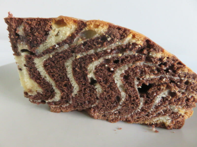 Cliquez pour zoomer ! Gâteau zébré Thermomix par virginiecook