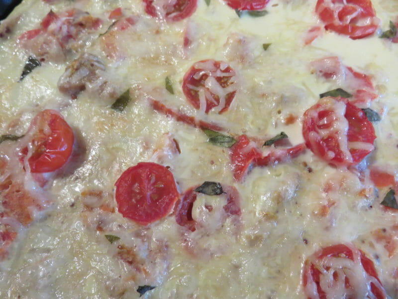 Cliquez pour zoomer ! Tarte au thon, tomate et moutarde Thermomix par virginiecook