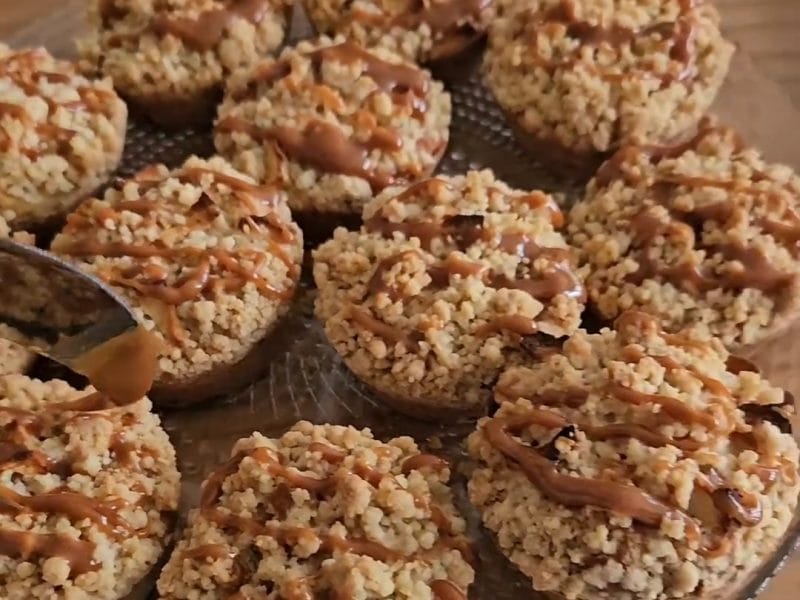 Cliquez pour zoomer ! Muffins aux pommes façon crumble Thermomix par keziah78125