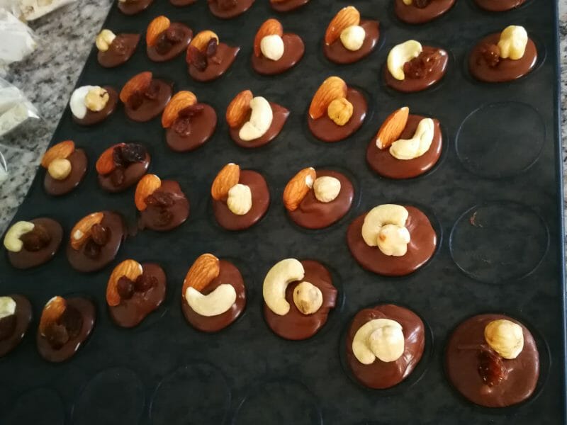 Cliquez pour zoomer ! Mendiants au chocolat Thermomix par Gcelian