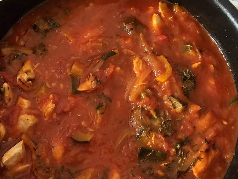 Cliquez pour zoomer ! Escalopes de poulet basquaise Thermomix par nininelou