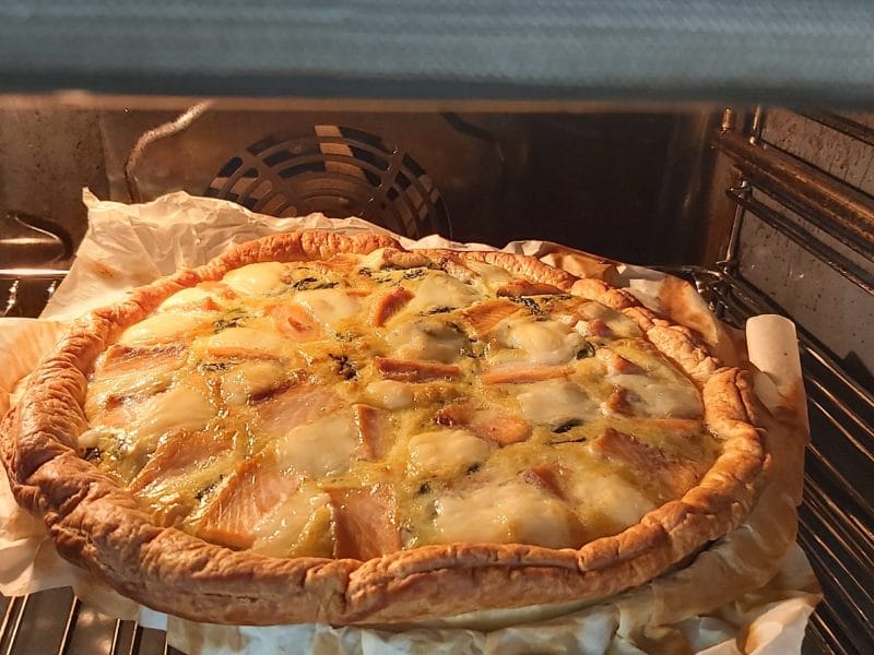 Cliquez pour zoomer ! Tarte épinards, saumon et chèvre Thermomix par dessioux