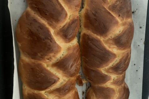 Cliquez pour zoomer ! Brioche tressée à la mie filante Thermomix par Elod42