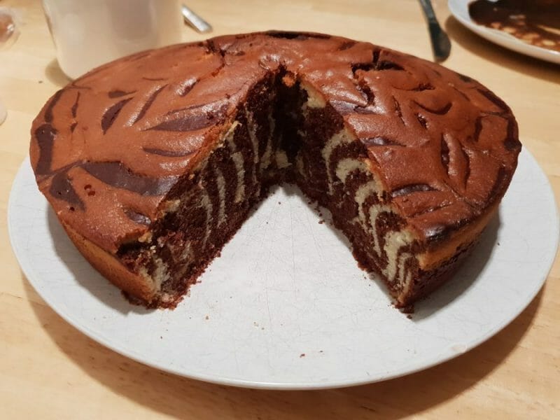 Cliquez pour zoomer ! Gâteau zébré Thermomix par Li.lu68