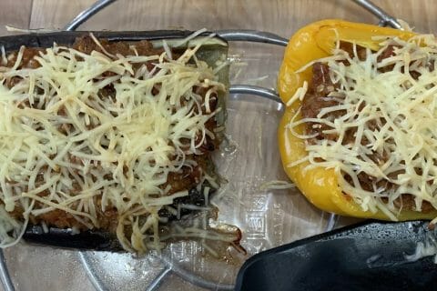 Cliquez pour zoomer ! Aubergines farcies à la viande hachée Thermomix par Laeti30