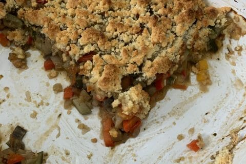 Cliquez pour zoomer ! Crumble aux légumes provençaux Thermomix par Laeti30