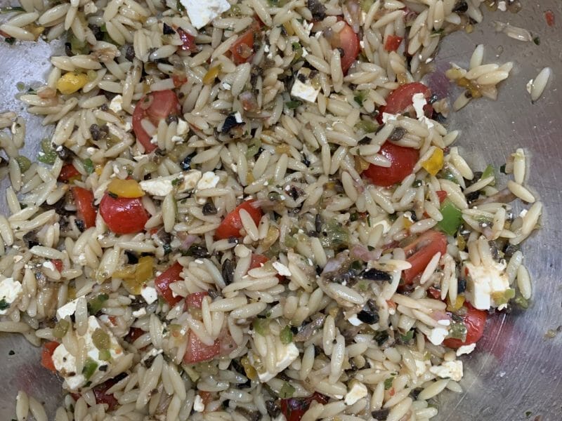 Cliquez pour zoomer ! Salade d’orzo à la méditerranéenne Thermomix par Laeti30