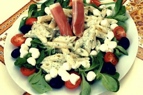 Cliquez pour zoomer ! Salade de penne à l’italienne au Thermomix