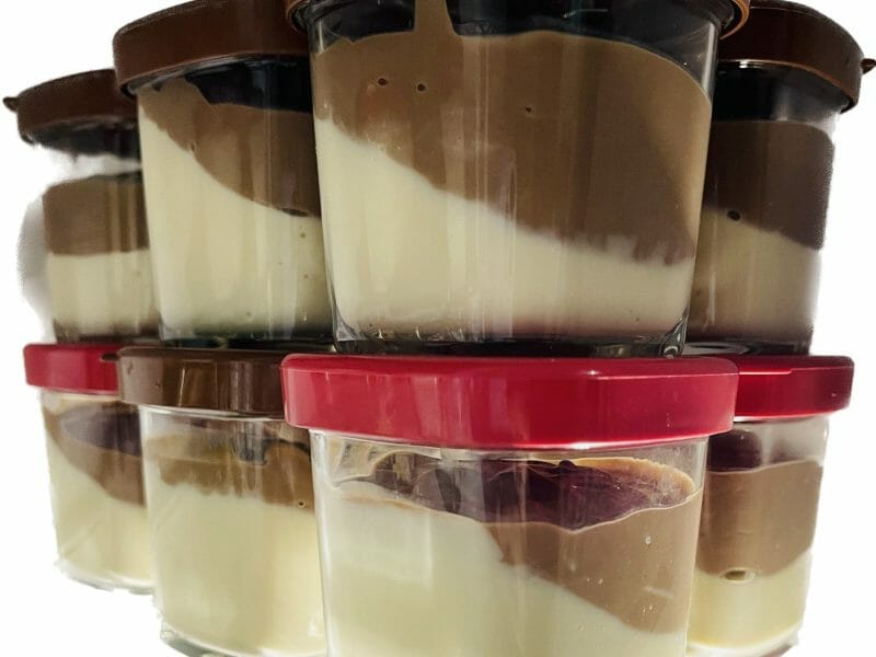 Cliquez pour zoomer ! Crème dessert au deux saveurs Thermomix par MomixLarochelle