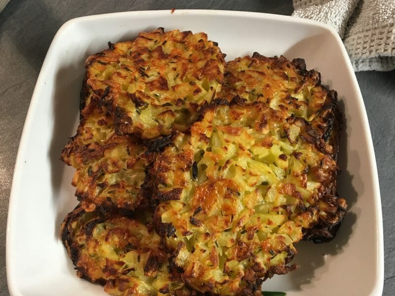 Cliquez pour zoomer ! Galettes de pommes de terre au four Thermomix par Nad14