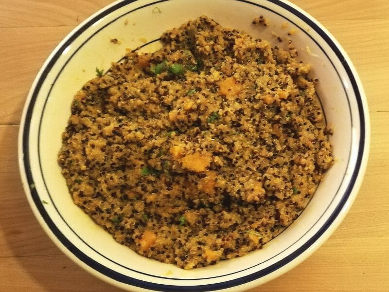 Cliquez pour zoomer ! Risotto de quinoa, courgettes et saumon Thermomix par Danino33